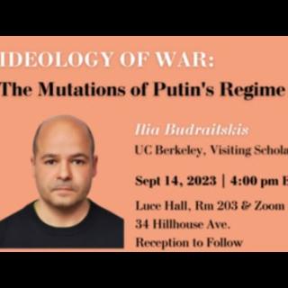Screenshot of video file Ideology of War: The Mutations of Putin’s Regime